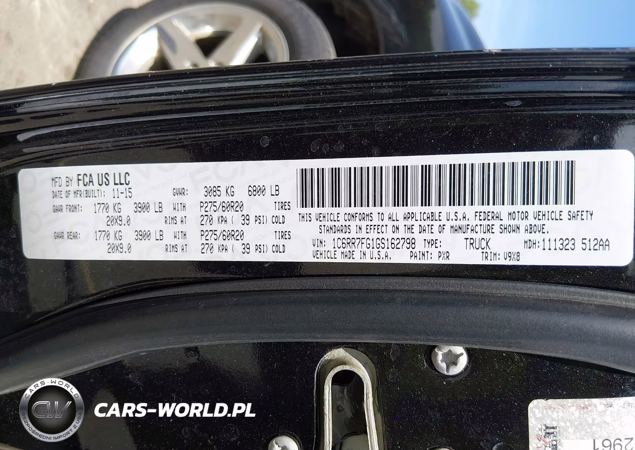 2016 Ram 1500 Express VIN:1C6RR7FG1GS162798 - 9
