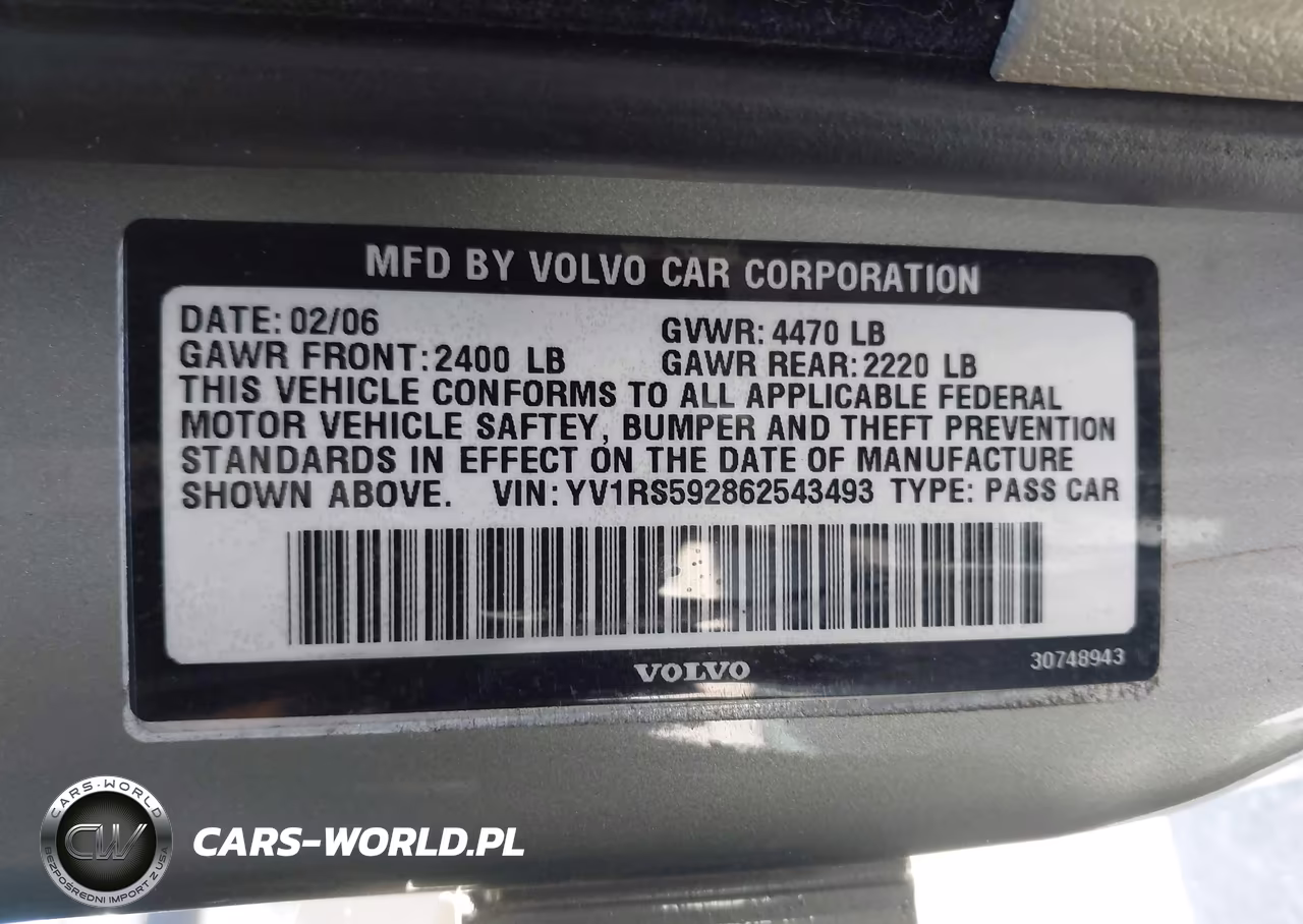 2006 Volvo S60 2.5T VIN:YV1RS592862543493 - 9