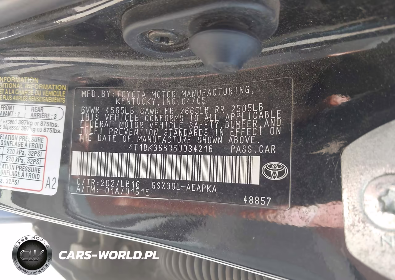 2005 Toyota Avalon Limited VIN:4T1BK36B35U034216 - 9