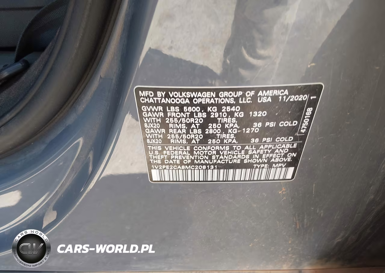2021 Volkswagen Atlas Cross Sport 3.6L V6 Se W-Technology R-Line VIN:1V2PE2CA8MC208131 - 9