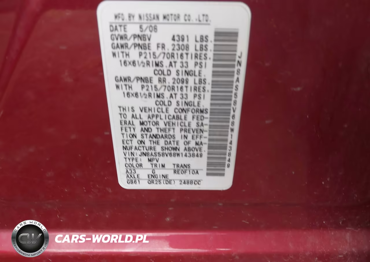 2008 Nissan Rogue S VIN:JN8AS58V68W143849 - 9