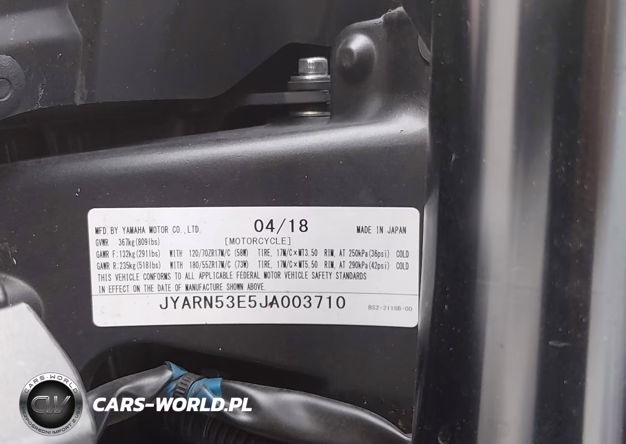 2018 Yamaha Mt09 VIN:JYARN53E5JA003710 - 10