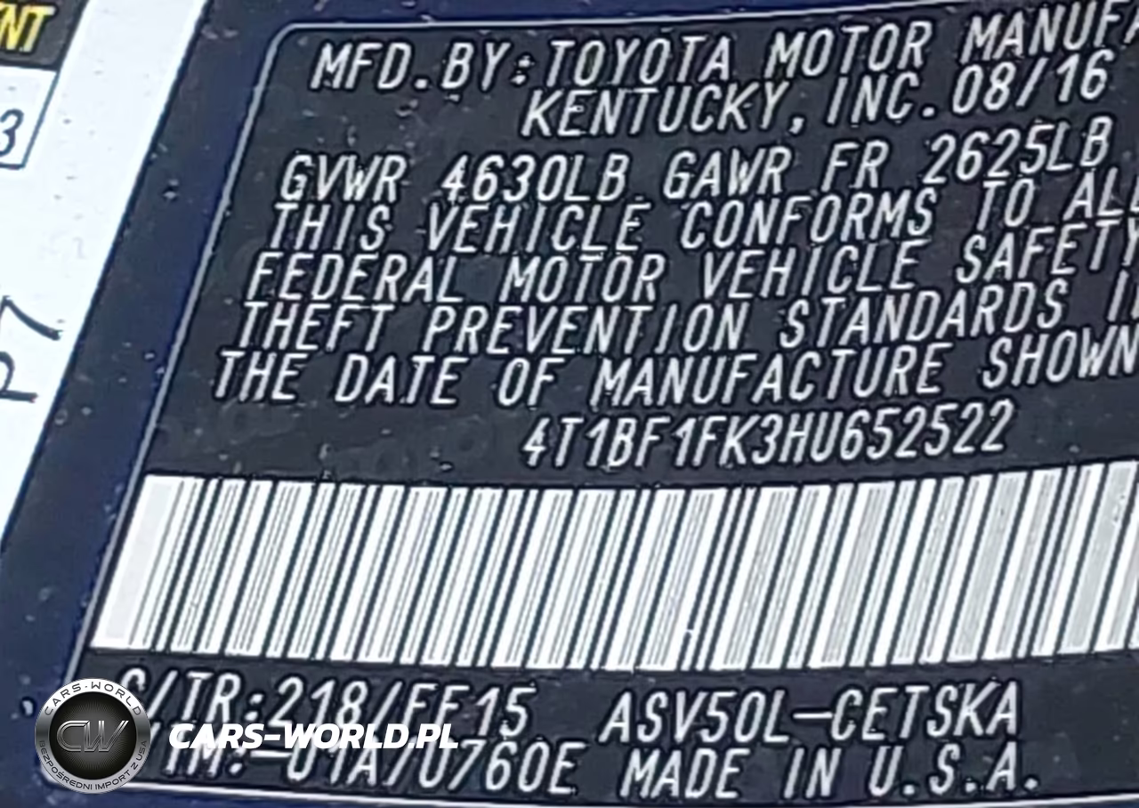2017 Toyota Camry Se VIN:4T1BF1FK3HU652522 - 9