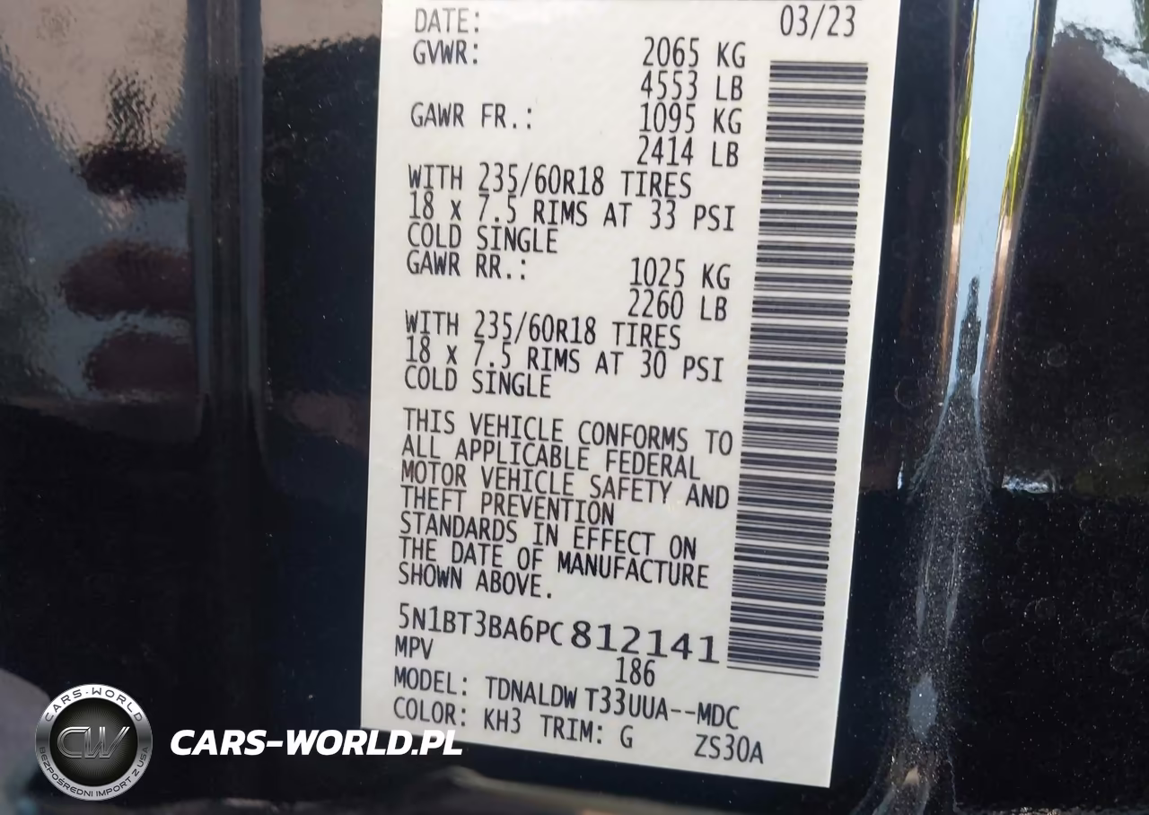 2023 Nissan Rogue Sv Fwd VIN:5N1BT3BA6PC812141 - 9
