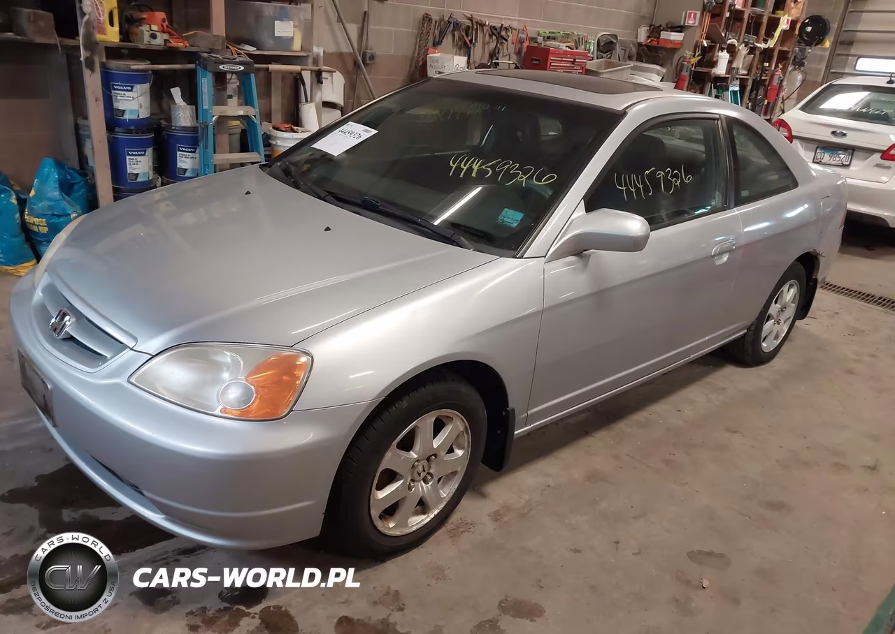 2002 Honda Civic Ex VIN:1HGEM219X2L038566 - 2