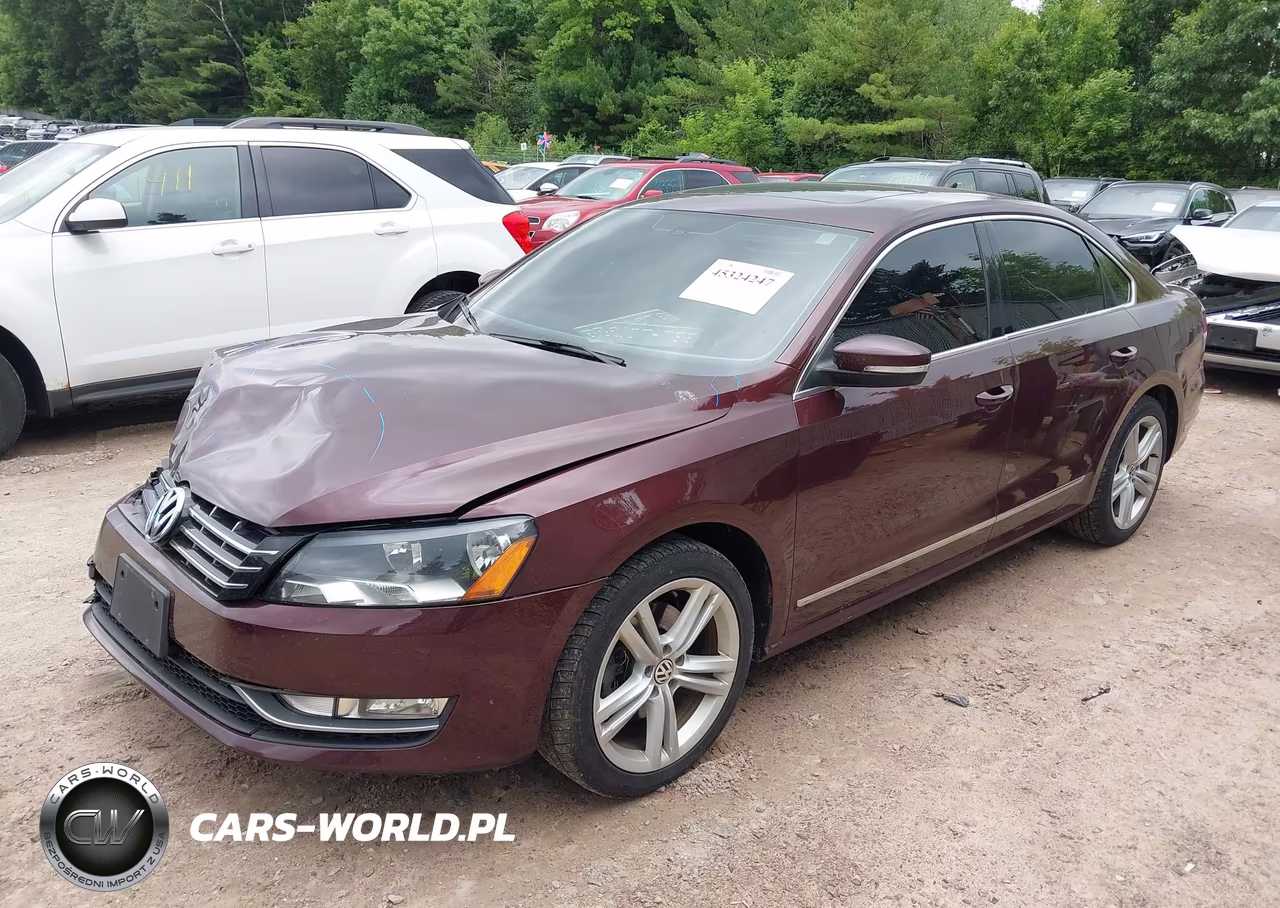 2013 Volkswagen Passat 2.0L Tdi Se VIN:1VWBN7A38DC054305 - 2
