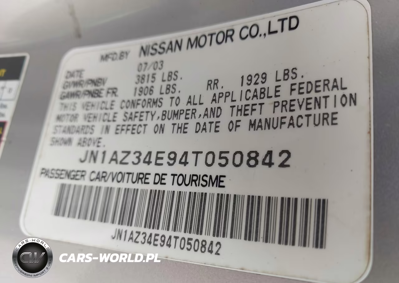 2004 Nissan 350Z Touring VIN:JN1AZ34E94T050842 - 9