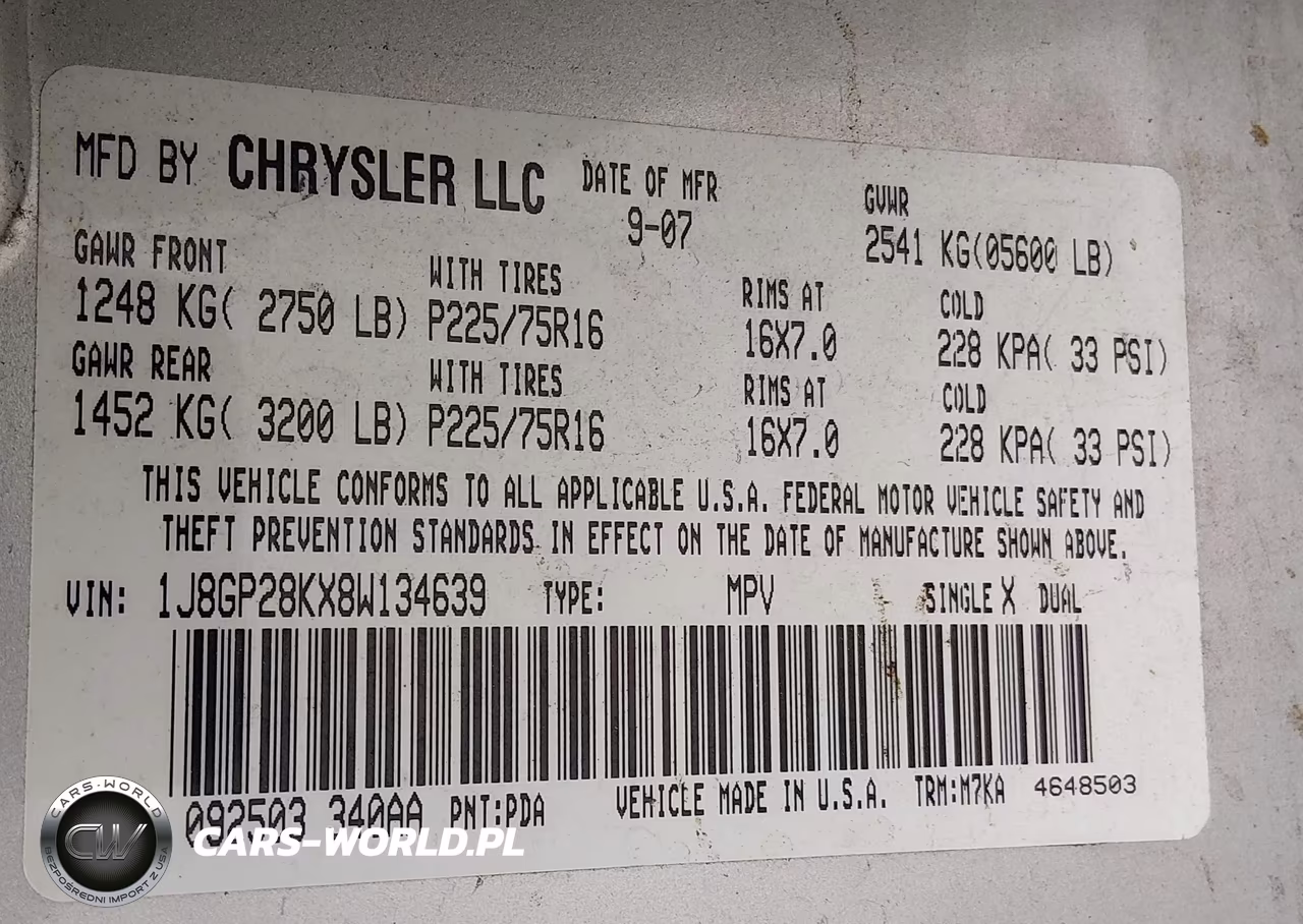 2008 Jeep Liberty Sport VIN:1J8GP28KX8W134639 - 9