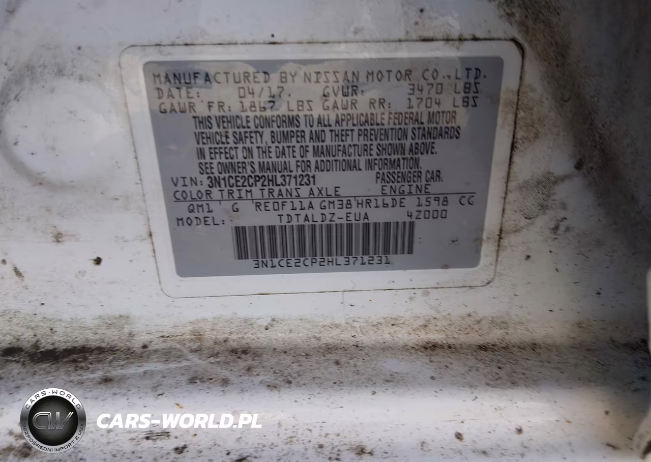 2017 Nissan Versa Note Sv VIN:3N1CE2CP2HL371231 - 9