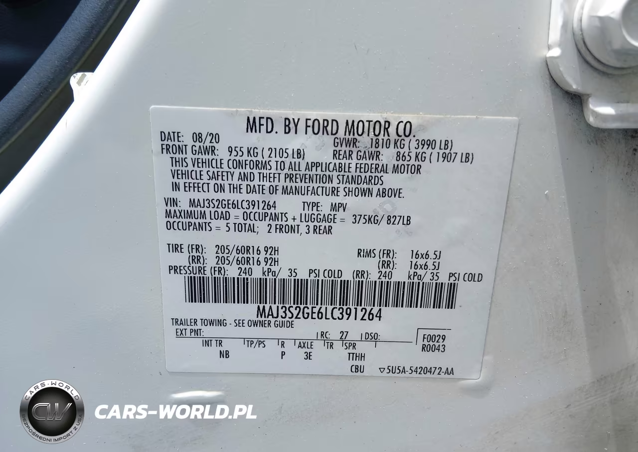 2020 Ford Ecosport Se VIN:MAJ3S2GE6LC391264 - 9