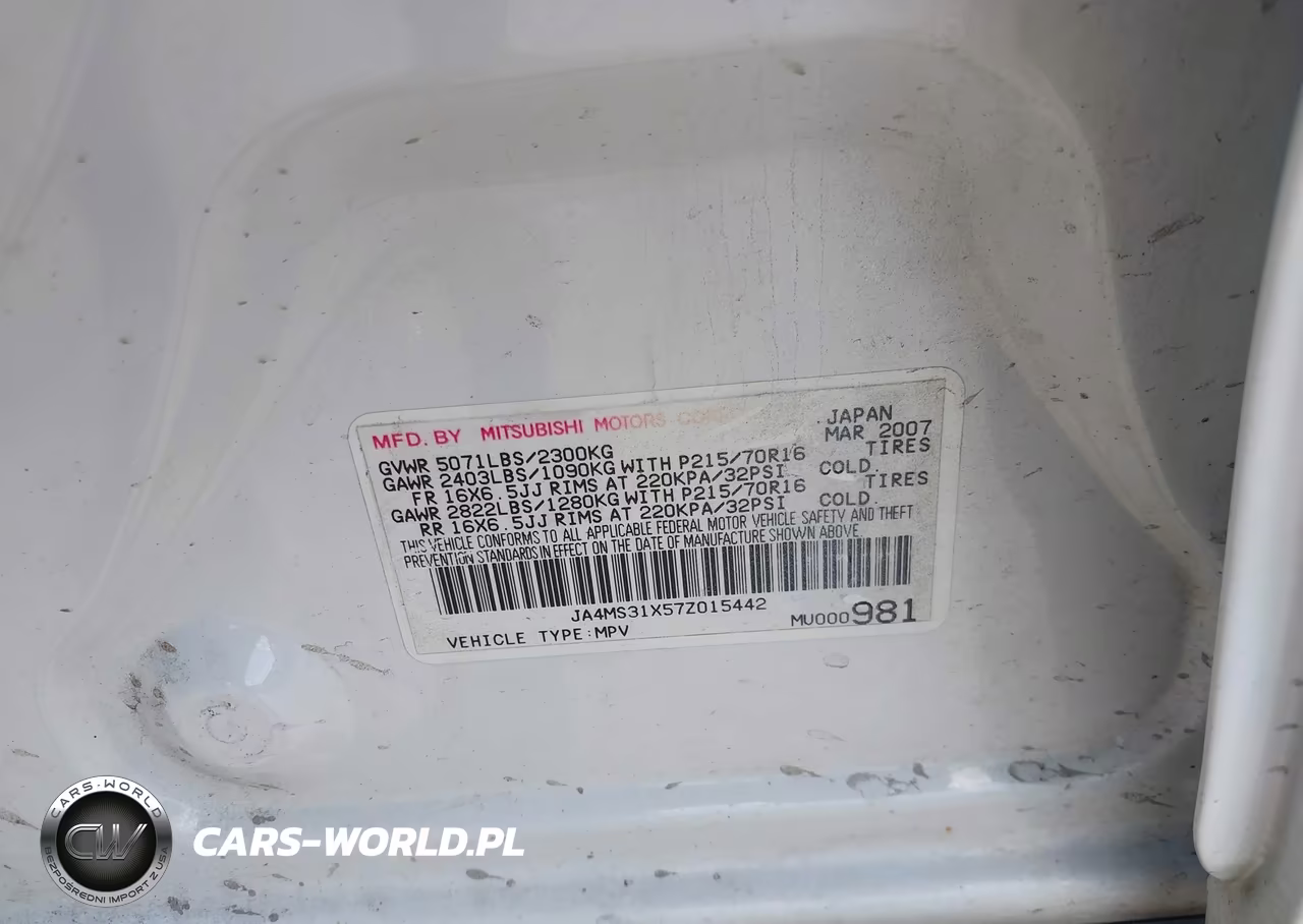 2007 Mitsubishi Outlander Es-Ls VIN:JA4MS31X57Z015442 - 7