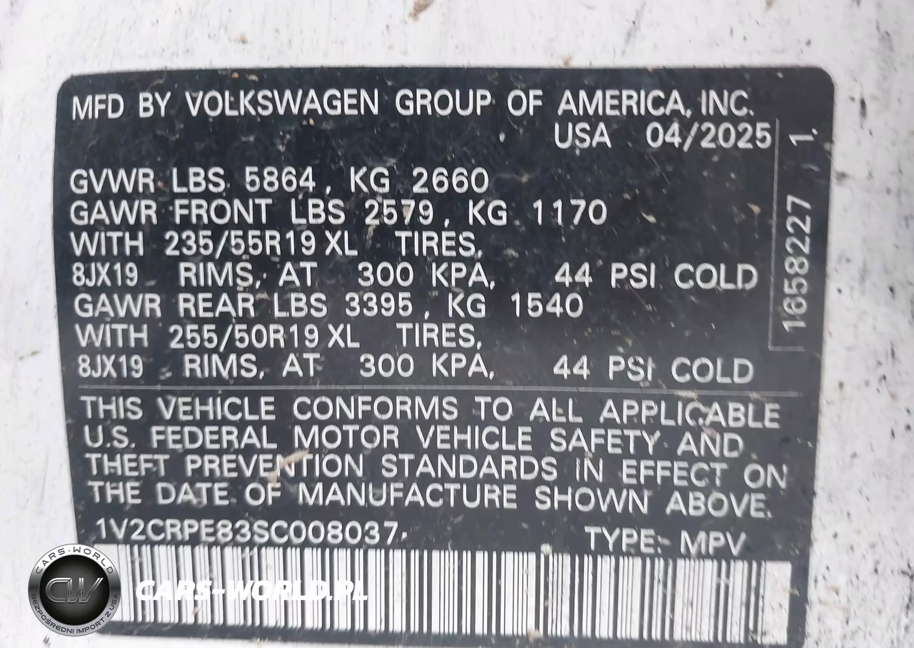 2025 Volkswagen Id.4 Pro VIN:1V2CRPE83SC008037 - 8