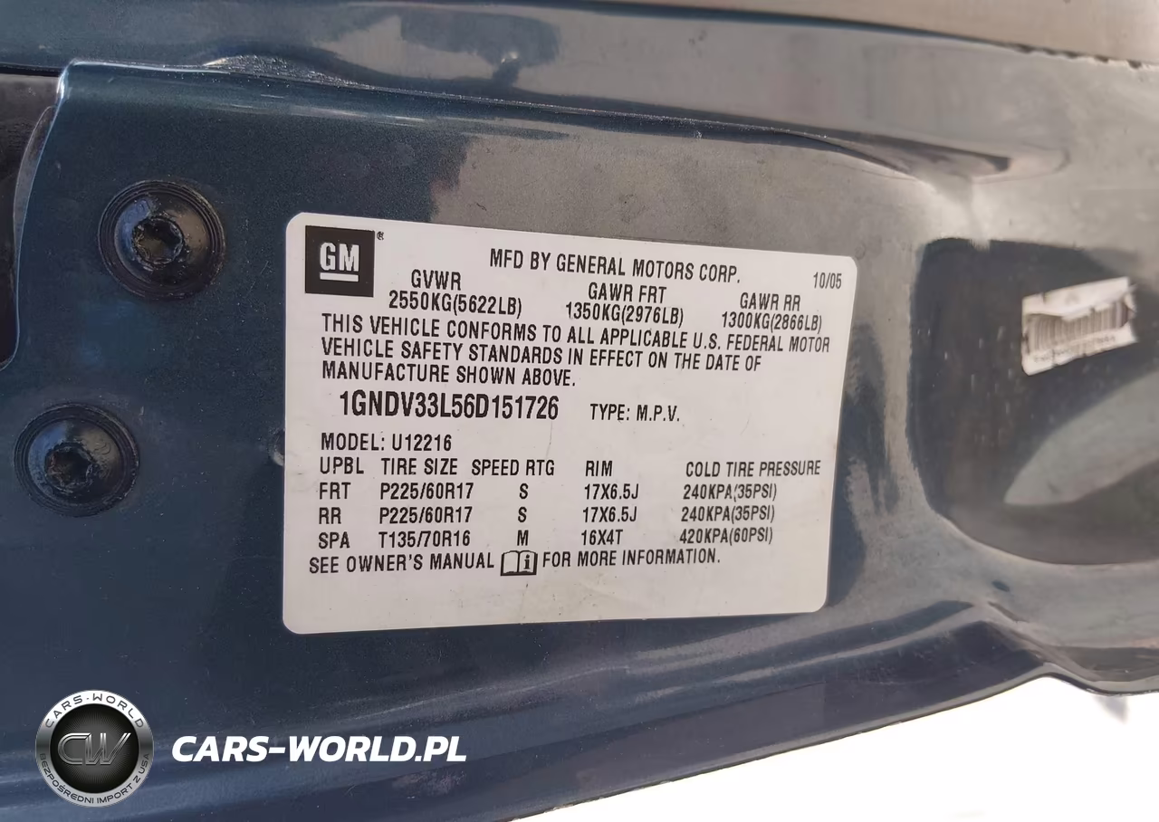 2006 Chevrolet Uplander Lt W-3Lt VIN:1GNDV33L56D151726 - 9
