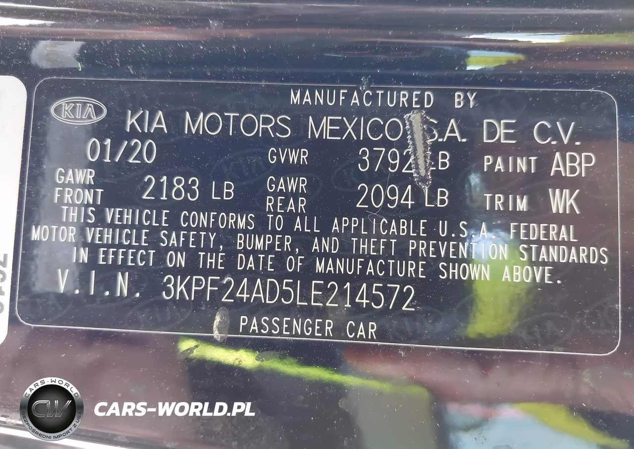 2020 Kia Forte Lxs VIN:3KPF24AD5LE214572 - 9