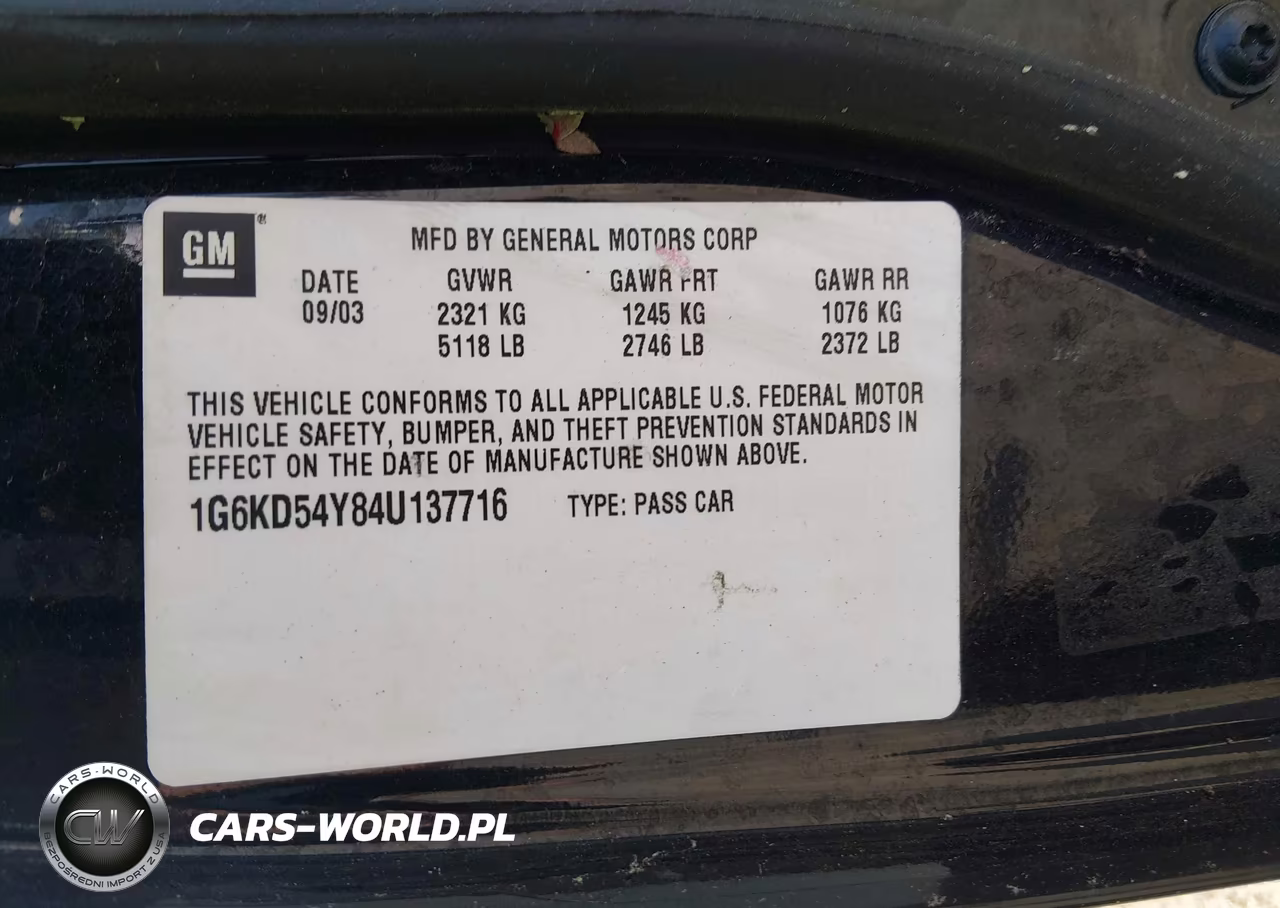 2004 Cadillac Deville Standard VIN:1G6KD54Y84U137716 - 9