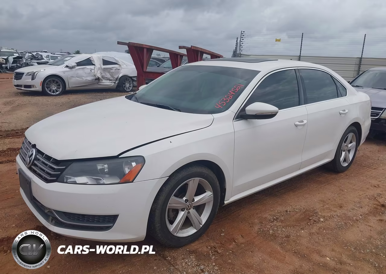 2012 Volkswagen Passat 2.0L Tdi Se VIN:1VWBN7A33CC019041 - 2