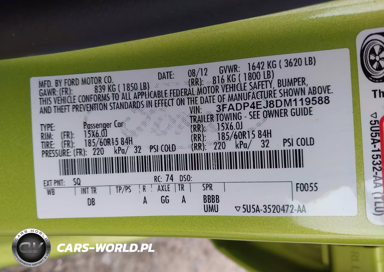 2013 Ford Fiesta Se VIN:3FADP4EJ8DM119588 - 9