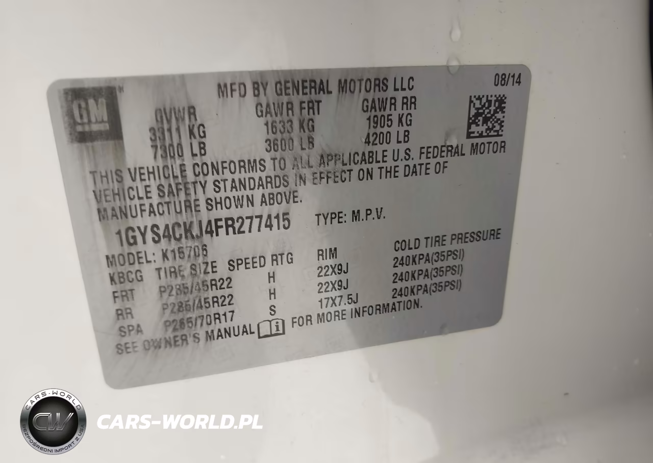 2015 Cadillac Escalade Premium VIN:1GYS4CKJ4FR277415 - 9