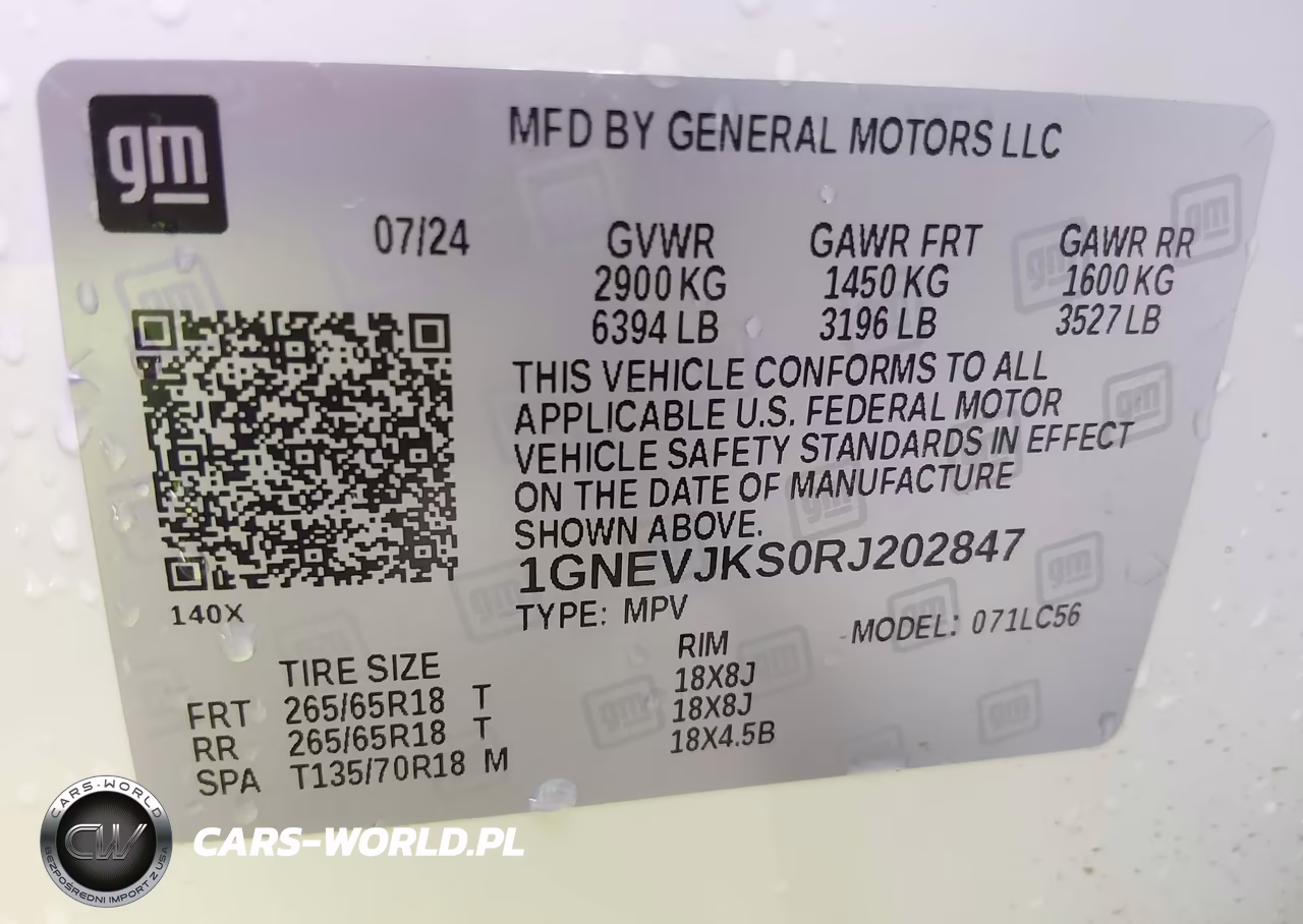 2024 Chevrolet Traverse Awd Z71 VIN:1GNEVJKS0RJ202847 - 9