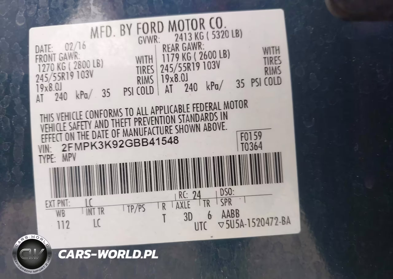 2016 Ford Edge Titanium VIN:2FMPK3K92GBB41548 - 9