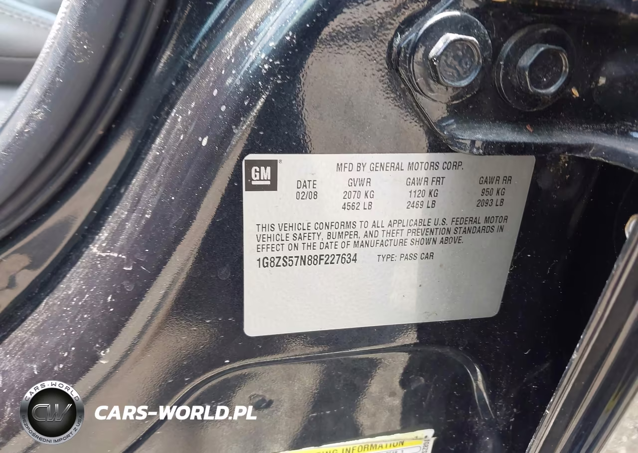 2008 Saturn Aura Xe VIN:1G8ZS57N88F227634 - 9