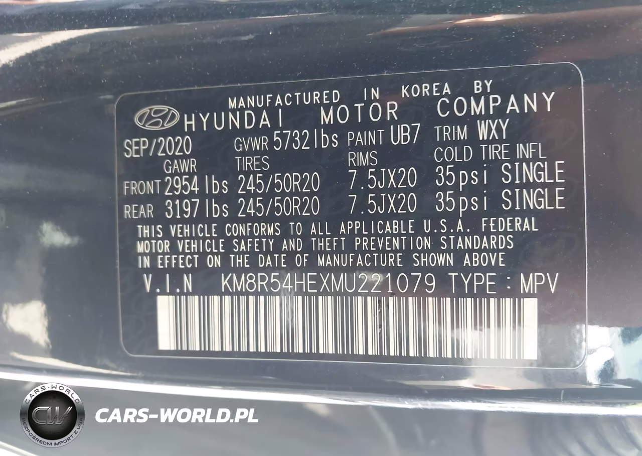 2021 Hyundai Palisade Limited VIN:KM8R54HEXMU221079 - 9