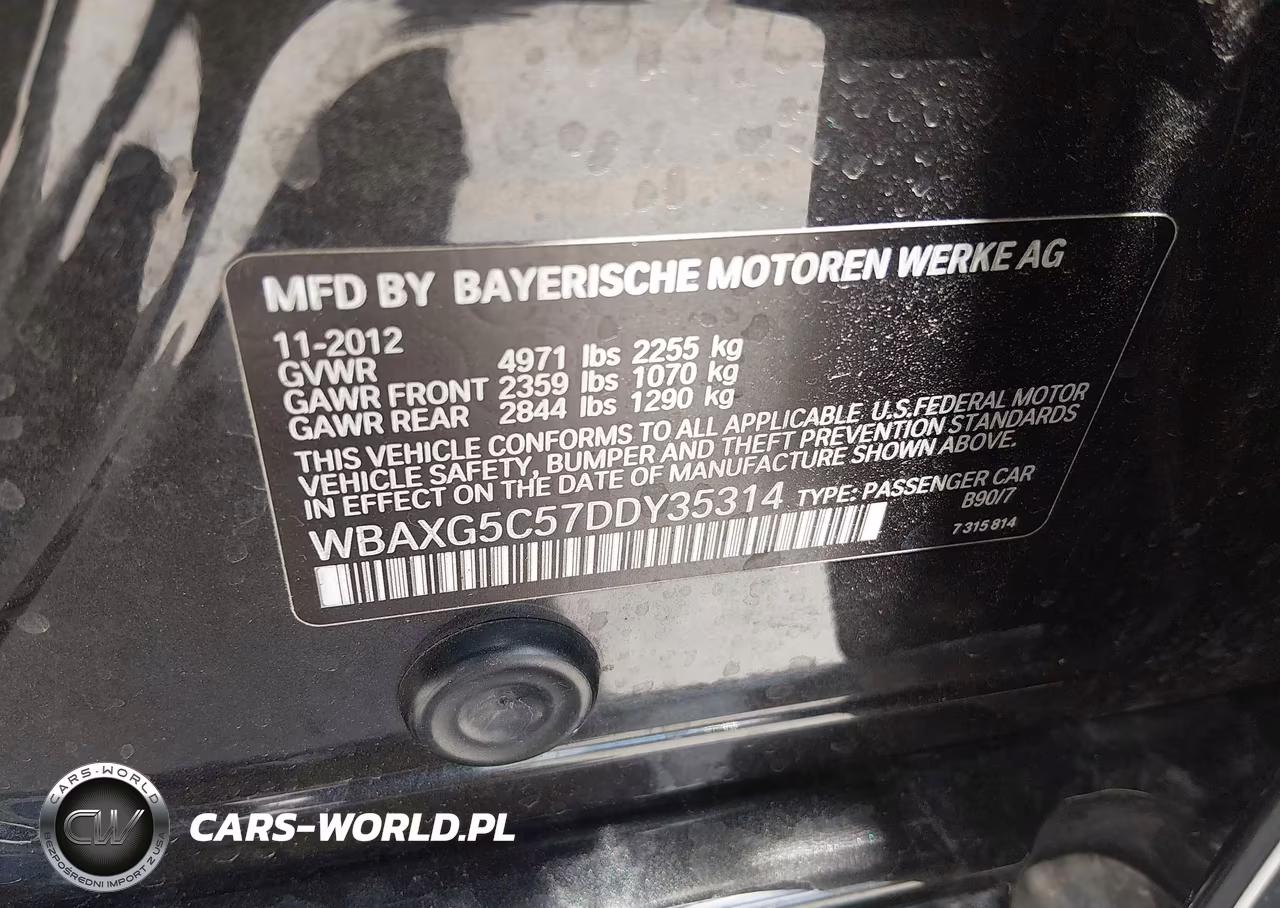 2013 BMW 528I VIN:WBAXG5C57DDY35314 - 9