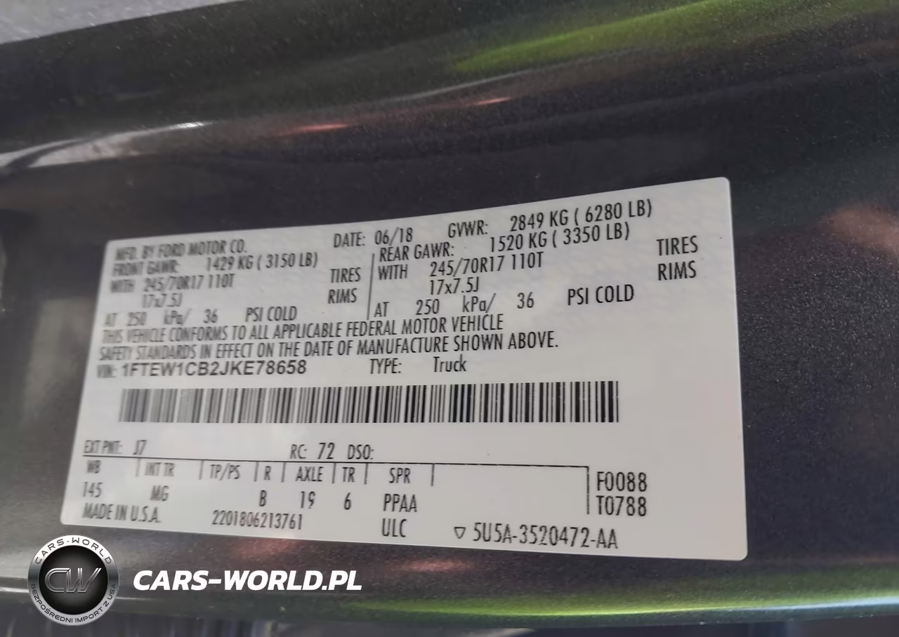 2018 Ford F-150 Xlt VIN:1FTEW1CB2JKE78658 - 9