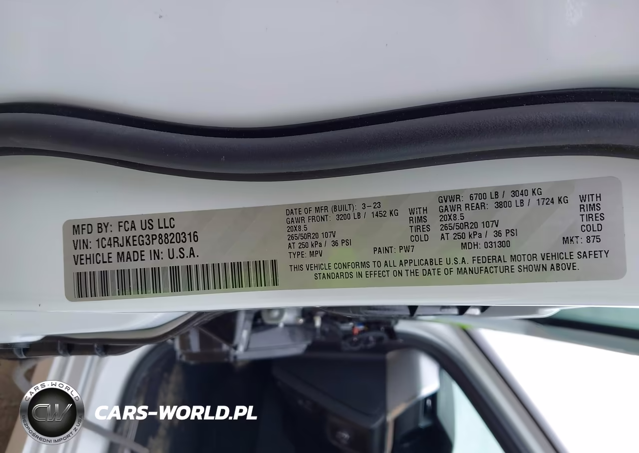 2023 Jeep Grand Cherokee L Summit 4X4 VIN:1C4RJKEG3P8820316 - 9