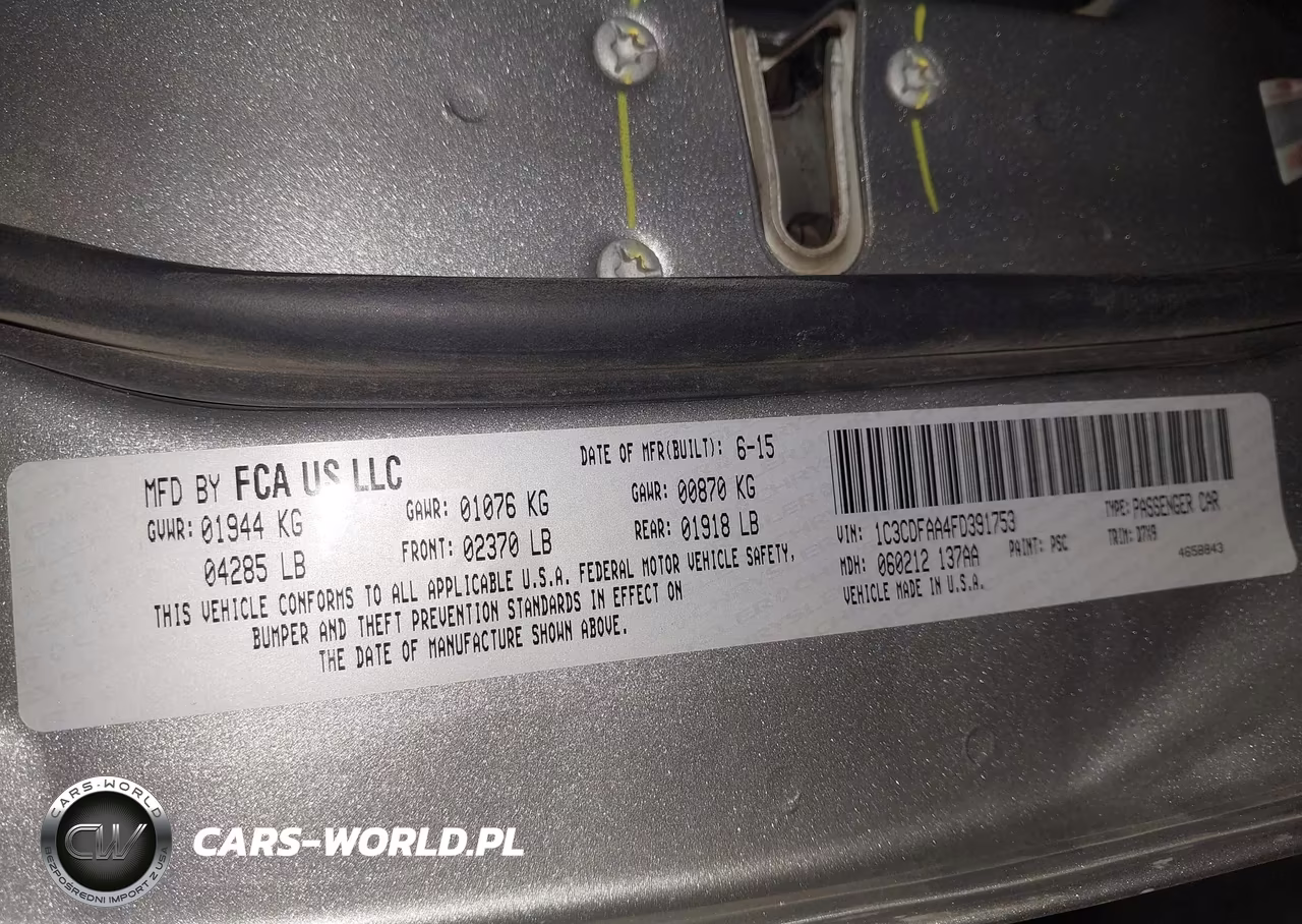 2015 Dodge Dart Se VIN:1C3CDFAA4FD391753 - 9