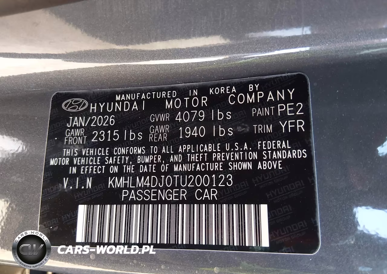 2026 Hyundai Elantra Hybrid Blue VIN:KMHLM4DJ0TU200123 - 9