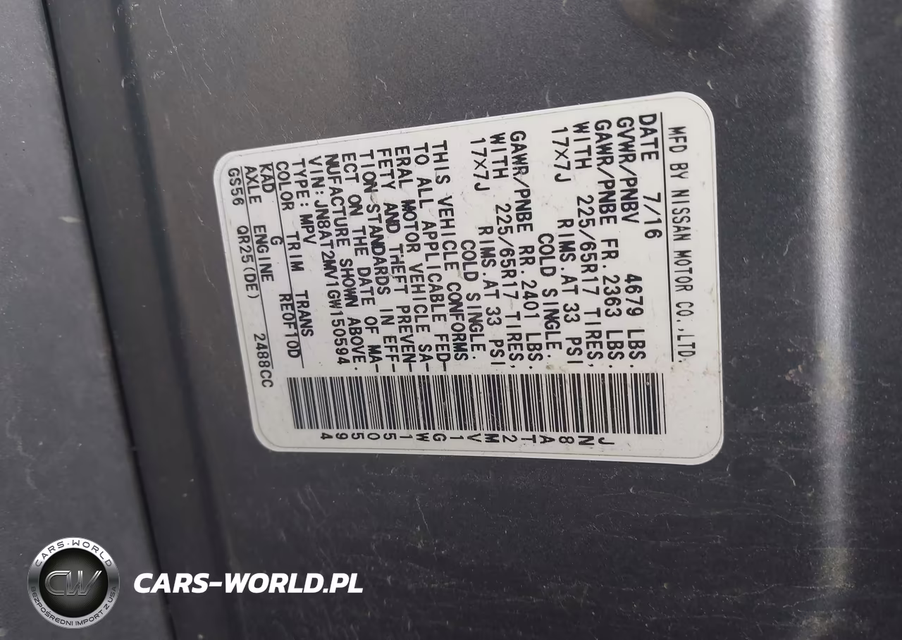 2016 Nissan Rogue S VIN:JN8AT2MV1GW150594 - 9