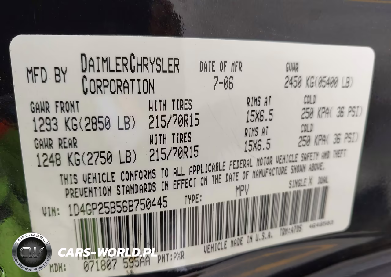 2006 Dodge Caravan Se VIN:1D4GP25B56B750445 - 9