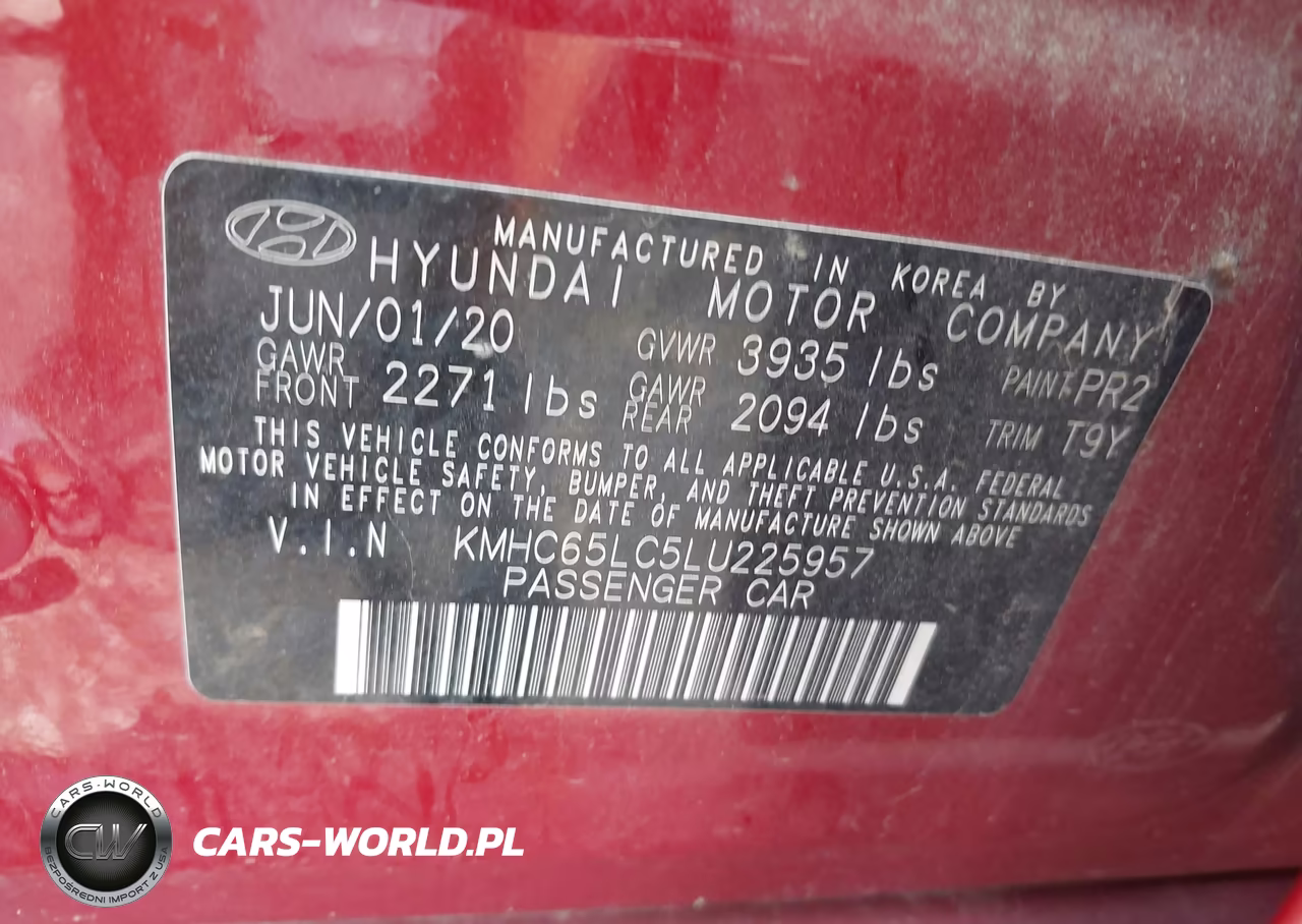 2020 Hyundai Ioniq Hybrid Blue VIN:KMHC65LC5LU225957 - 9