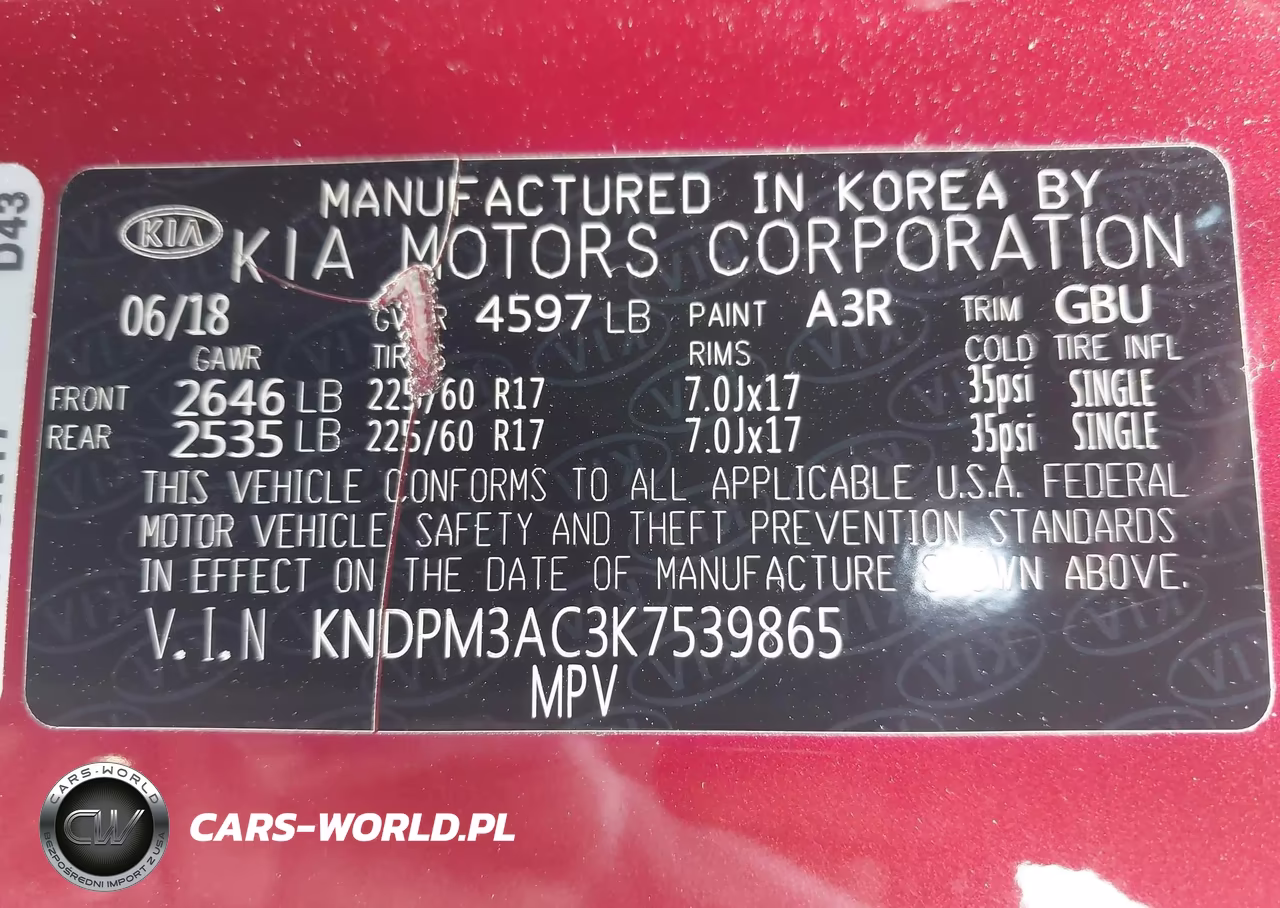 2019 Kia Sportage Lx VIN:KNDPM3AC3K7539865 - 9