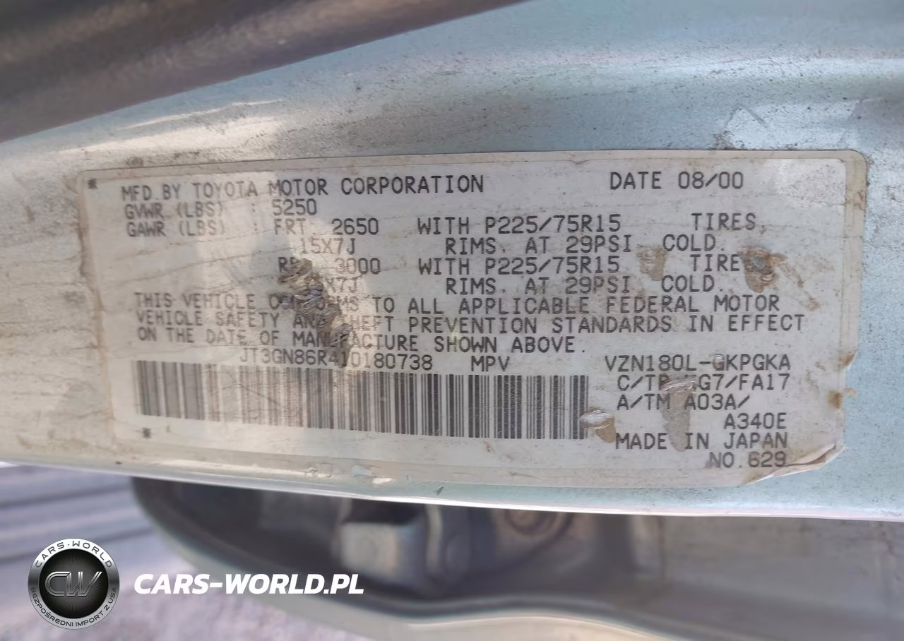 2001 Toyota 4Runner Sr5 V6 VIN:JT3GN86R410180738 - 9
