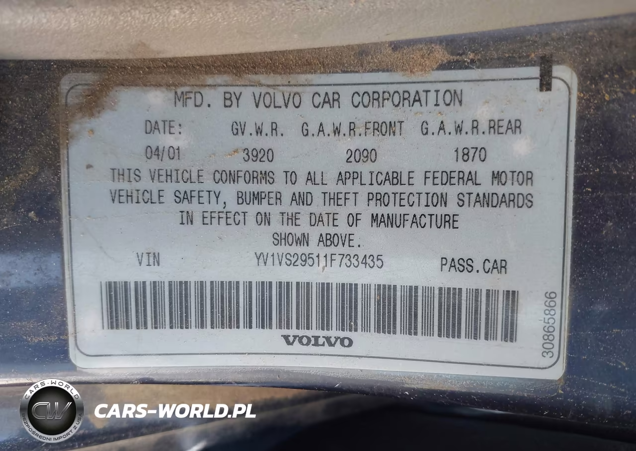 2001 Volvo S40 A-Sport Edition VIN:YV1VS29511F733435 - 9