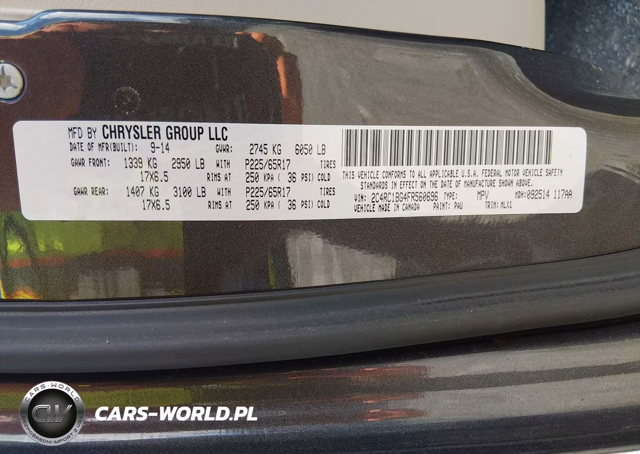 2015 Chrysler Town & Country Touring VIN:2C4RC1BG4FR560696 - 9