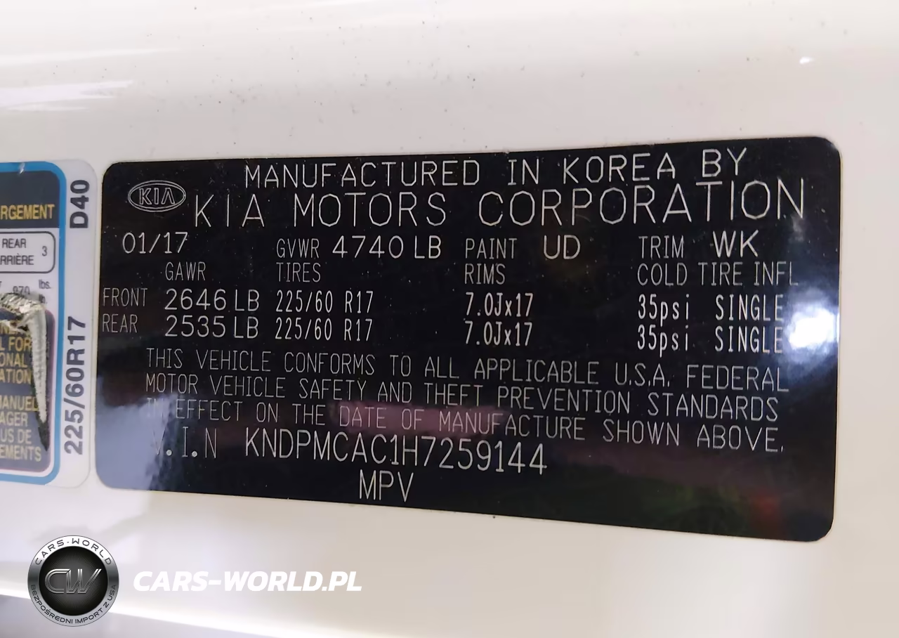 2017 Kia Sportage Lx VIN:KNDPMCAC1H7259144 - 9