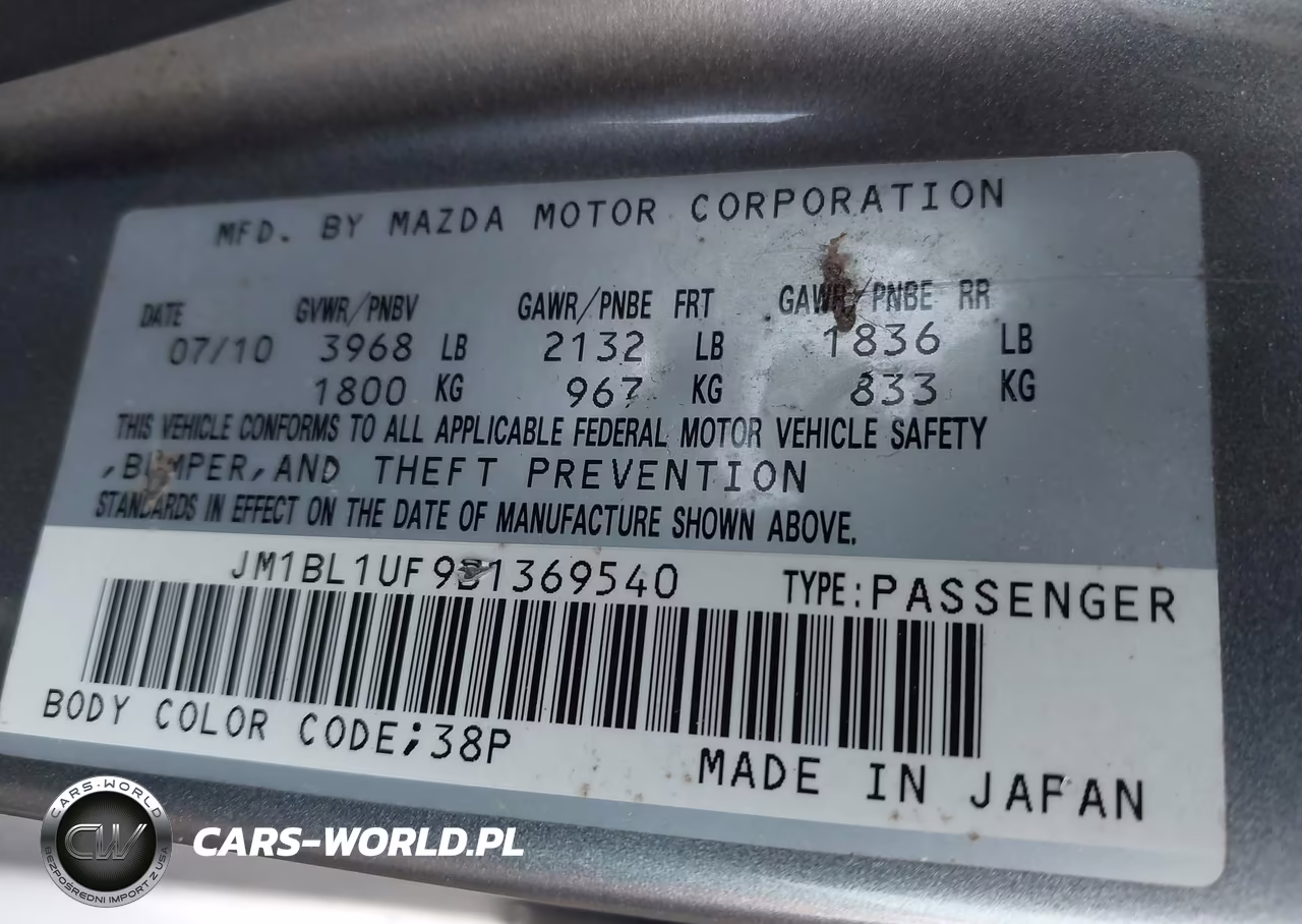 2011 Mazda Mazda3 I Sport VIN:JM1BL1UF9B1369540 - 9