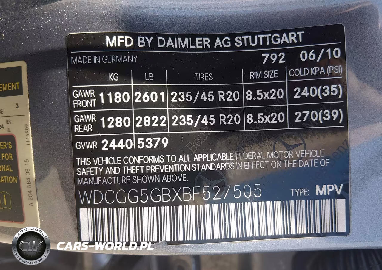 2011 Mercedes-Benz Glk 350 VIN:WDCGG5GBXBF527505 - 9