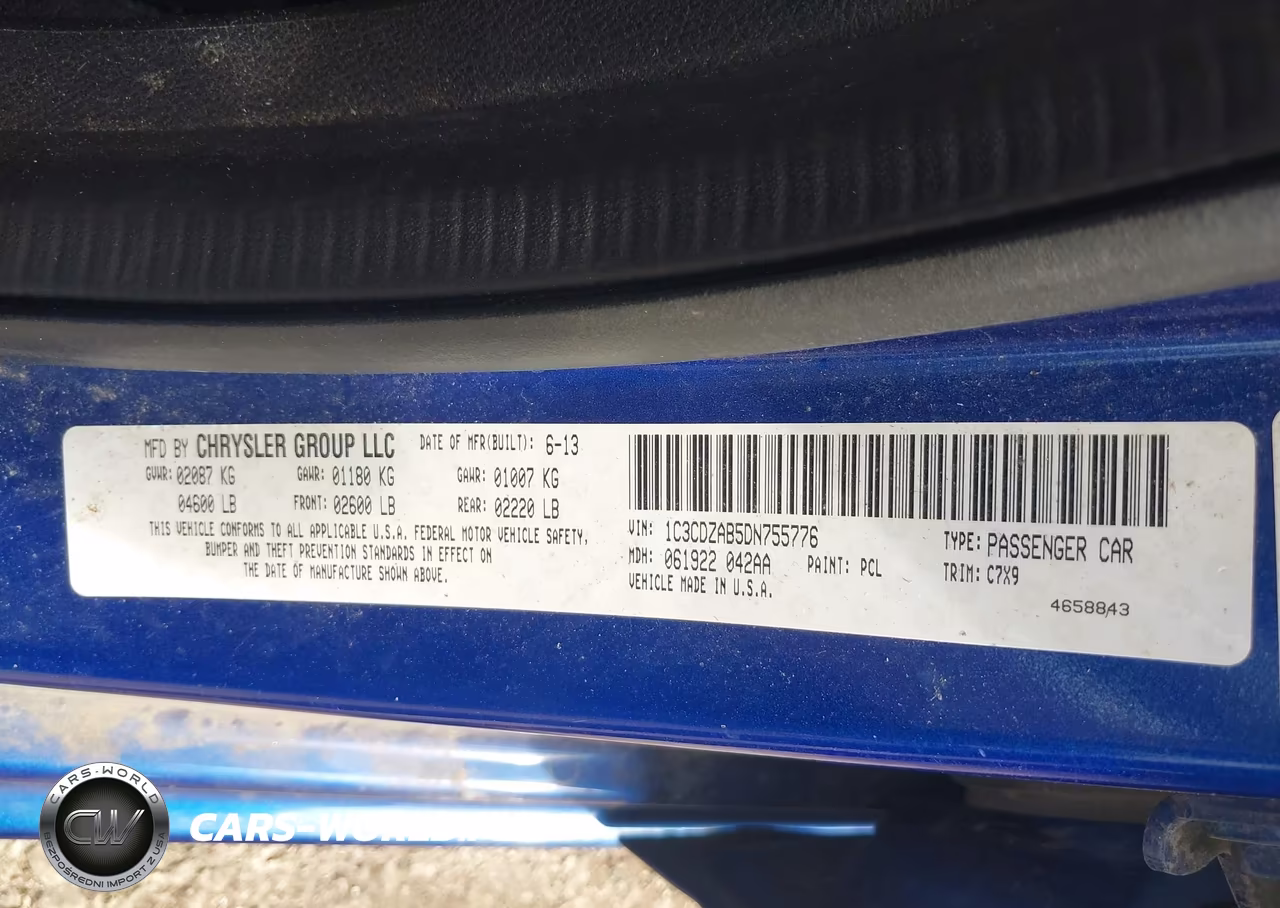 2013 Dodge Avenger Se VIN:1C3CDZAB5DN755776 - 9