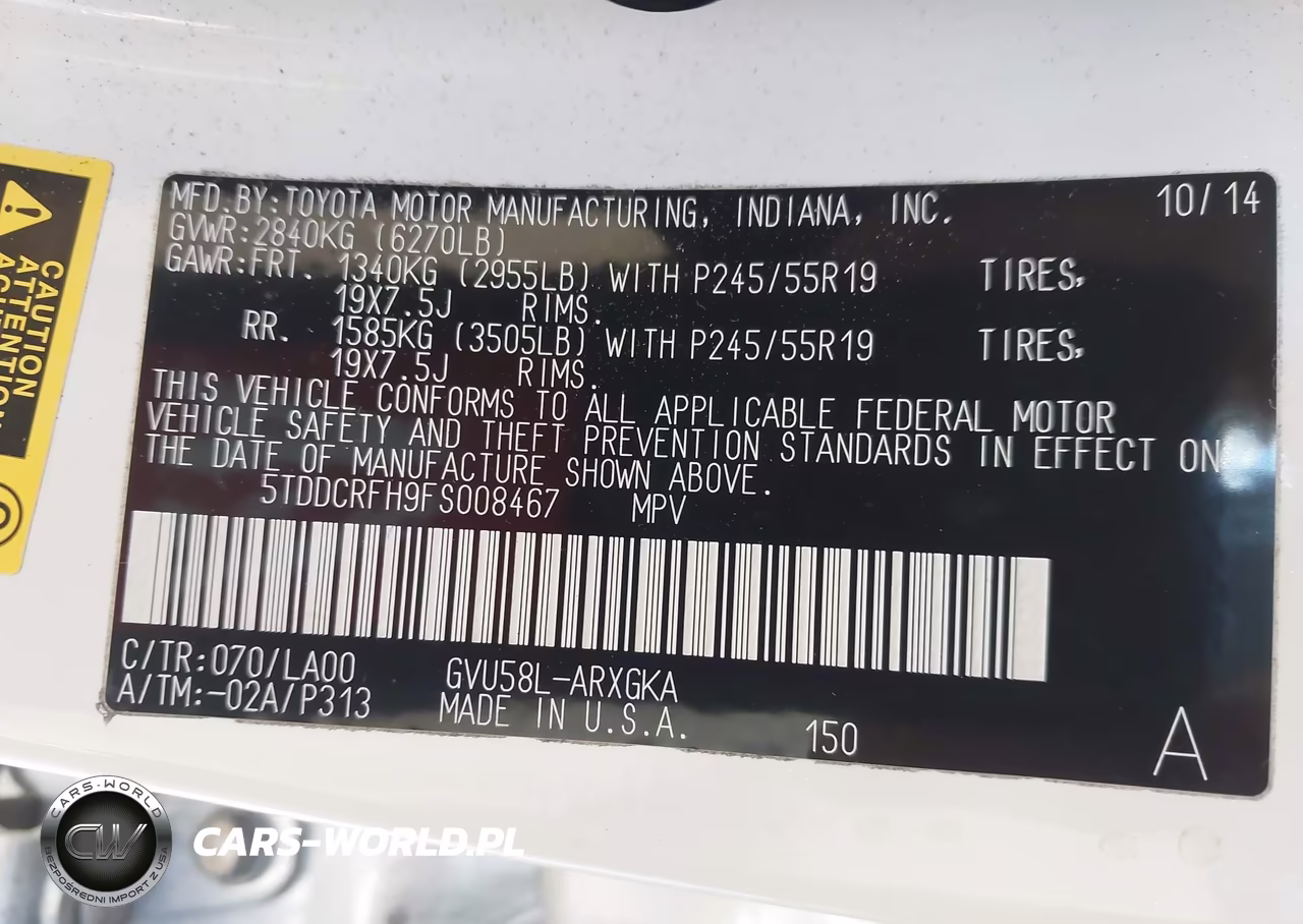 2015 Toyota Highlander Hybrid Limited VIN:5TDDCRFH9FS008467 - 9