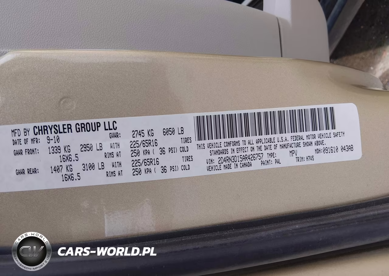2010 Dodge Grand Caravan Hero VIN:2D4RN3D15AR426757 - 9