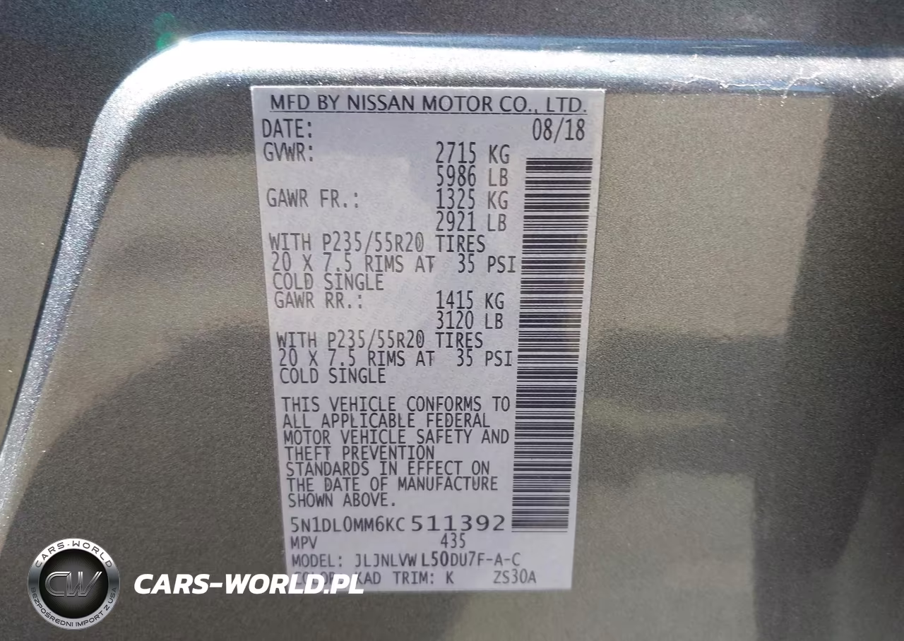 2019 Infiniti Qx60 Luxe VIN:5N1DL0MM6KC511392 - 9