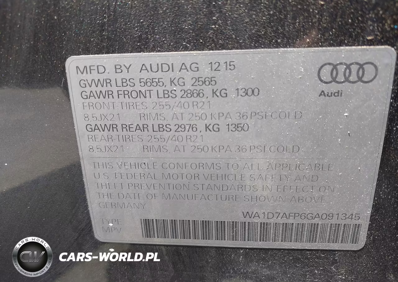 2016 Audi Q5 3.0T Premium Plus VIN:WA1D7AFP6GA091345 - 9