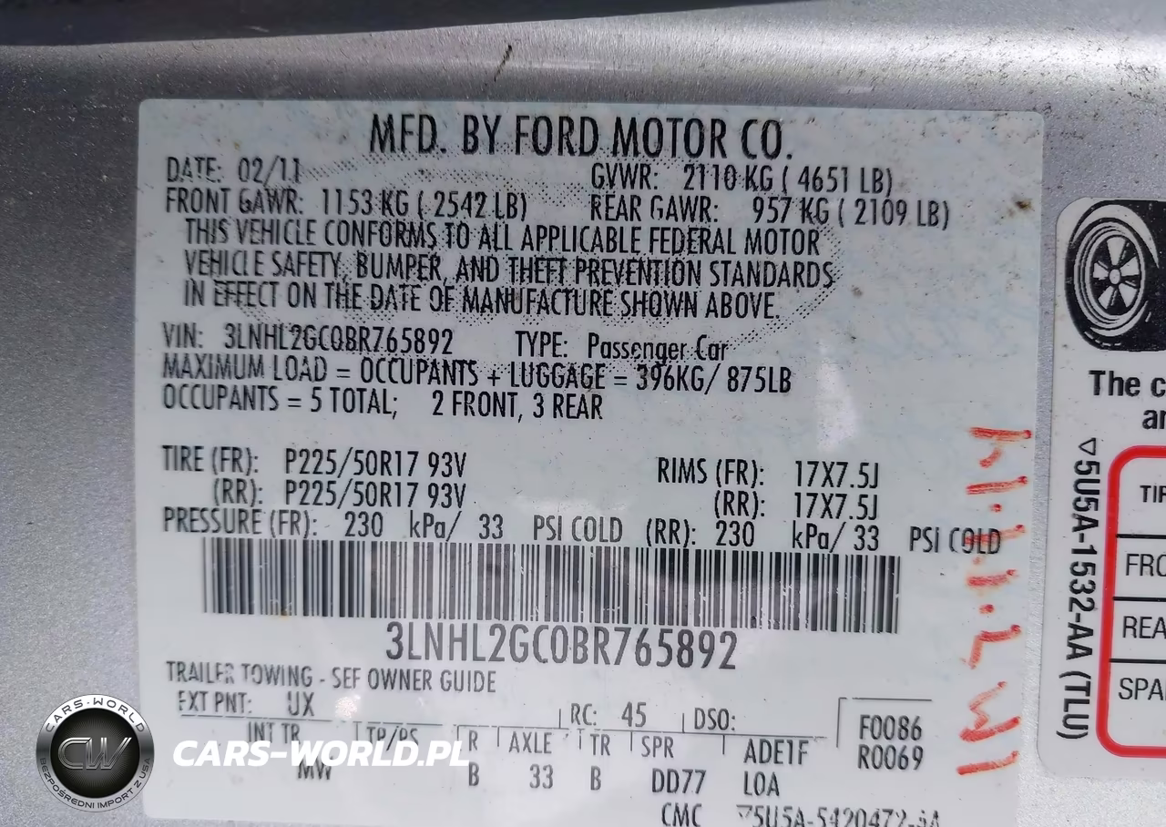 2011 Lincoln Mkz VIN:3LNHL2GC0BR765892 - 9