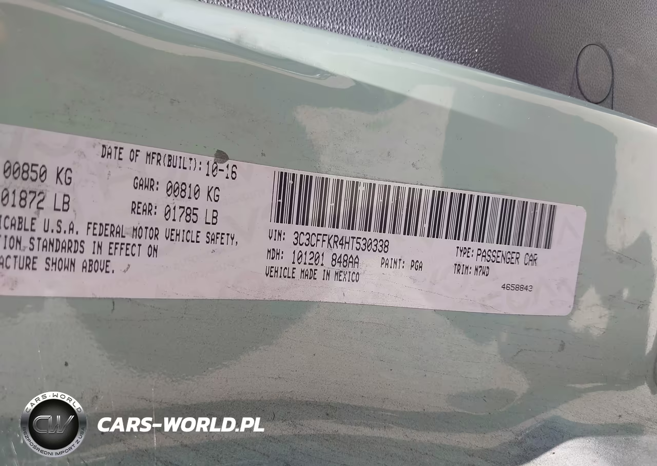 2017 Fiat 500 Pop VIN:3C3CFFKR4HT530338 - 9