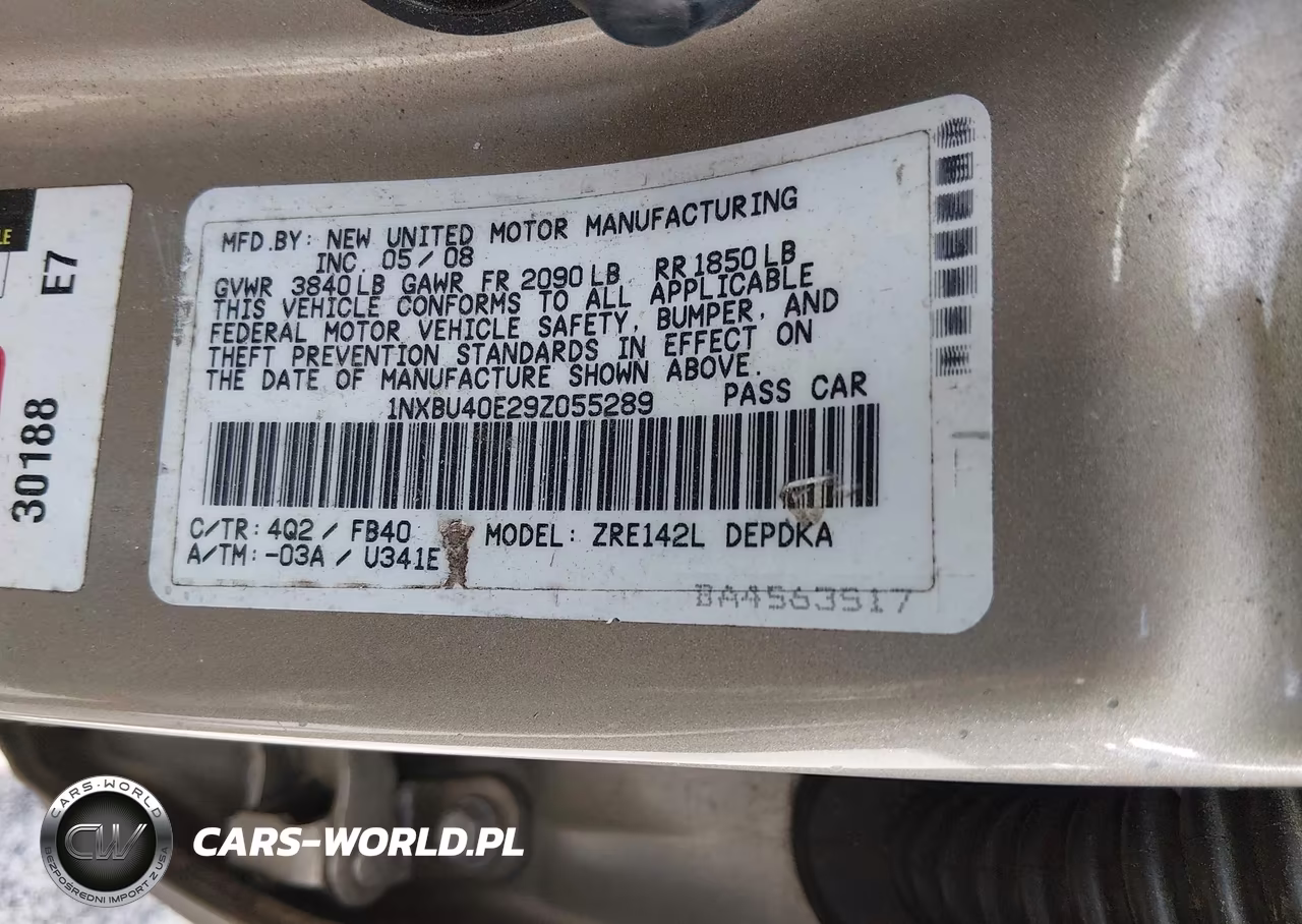 2009 Toyota Corolla Le VIN:1NXBU40E29Z055289 - 9