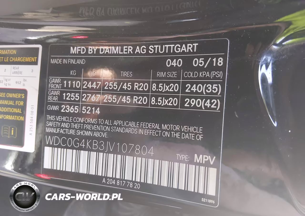 2018 Mercedes-Benz Glc 300 4Matic VIN:WDC0G4KB3JV107804 - 9
